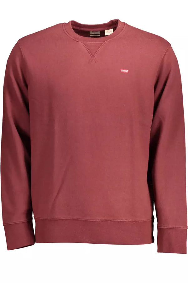 Levi's Radiant Red Cotton Crewneck Sweater