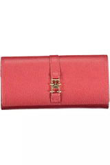 Tommy Hilfiger Chic Pink Polyethylene Wallet with Contrasting Details