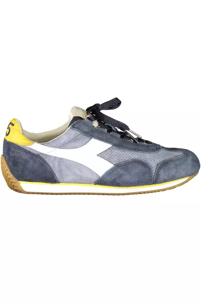 Diadora Contemporary Blue Lace-Up Sports Sneakers