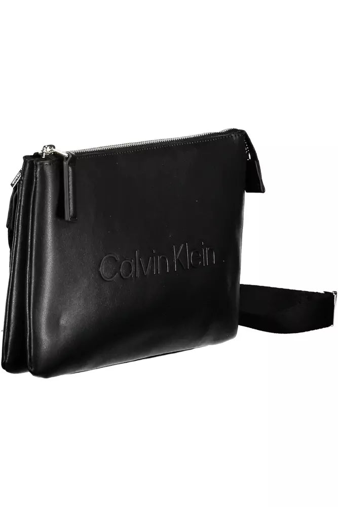 Calvin Klein Black Polyester Men Shoulder Bag