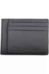 Calvin Klein Sleek Black Card Holder with Coin Pocket