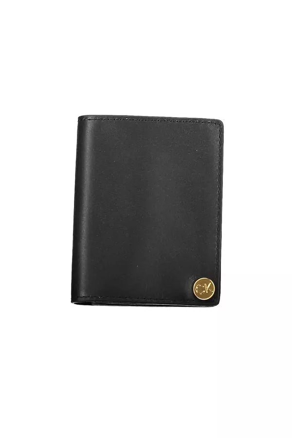 Calvin Klein Sleek Leather Card Holder with Coin Zip