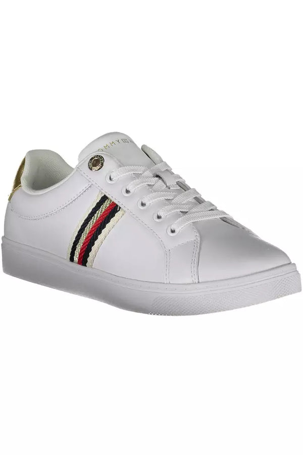 Tommy Hilfiger Chic White Sneakers with Contrasting Accents