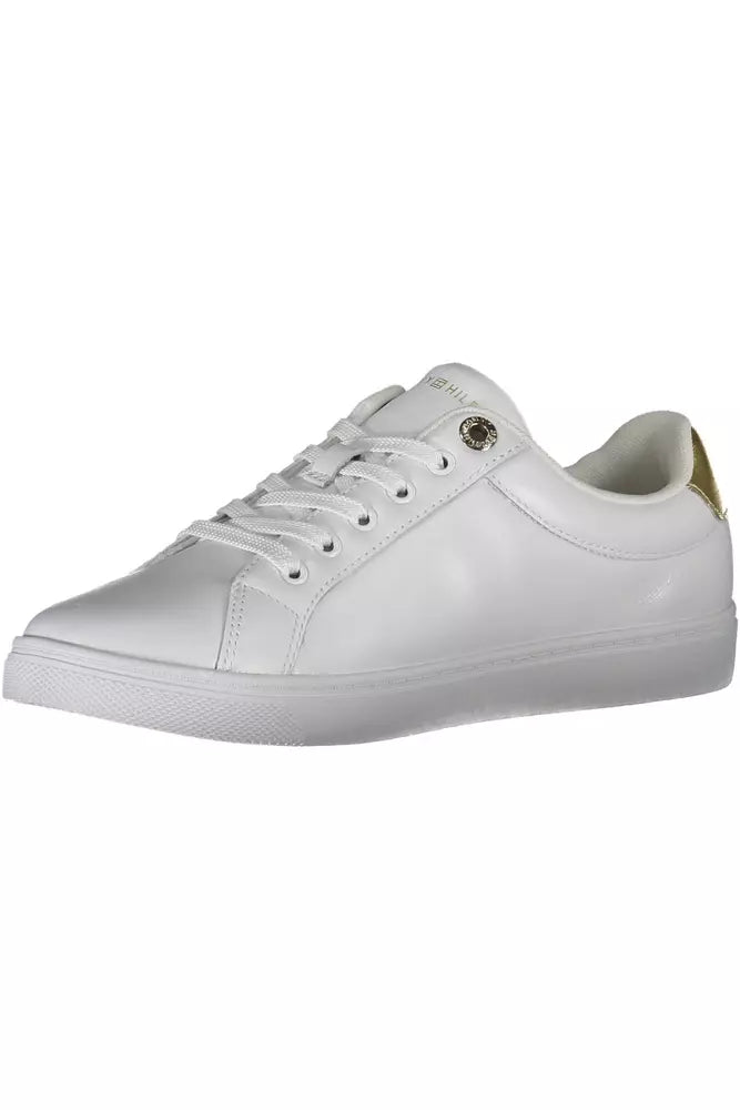 Tommy Hilfiger Chic White Sneakers with Contrasting Accents