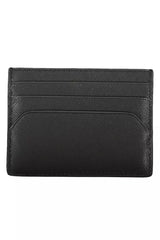 Tommy Hilfiger Sleek Black Leather Card Holder