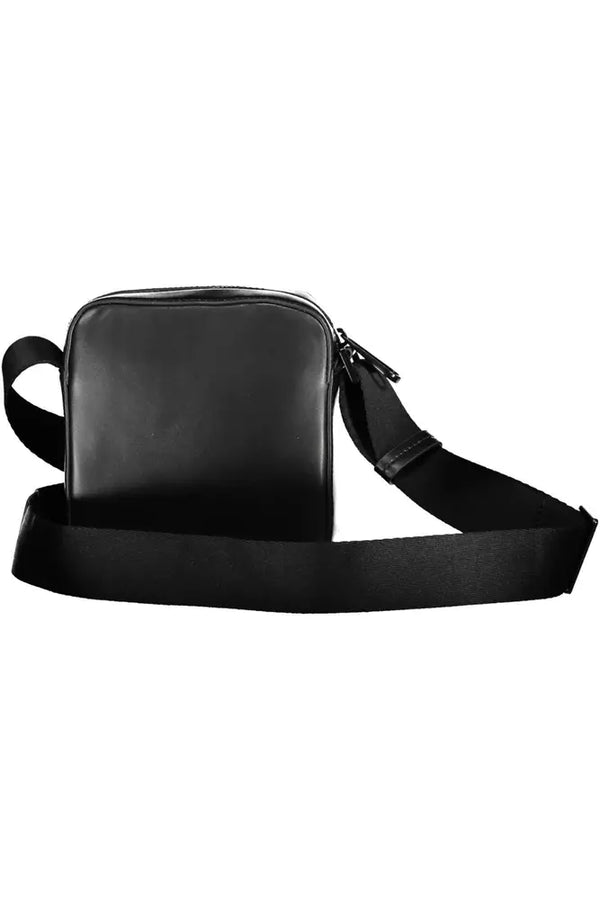 Calvin Klein Classic Black Shoulder Bag with Contrasting Details