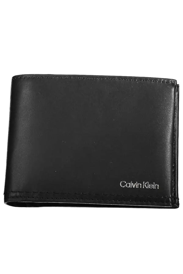 Calvin Klein Sleek Black Leather Wallet with RFID Blocker