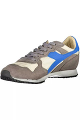 Diadora Chic Gray Leather Blend Sneakers