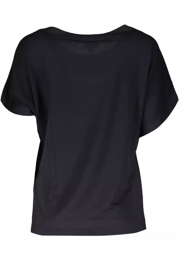 Just Cavalli Elegant Logo Print Tee with Stretch Comfort