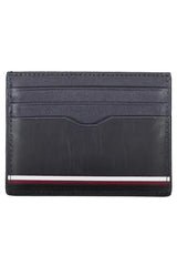 Tommy Hilfiger Elegant Blue Leather Card Holder