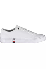 Tommy Hilfiger White Leather Men Sneaker