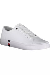 Tommy Hilfiger White Leather Men Sneaker