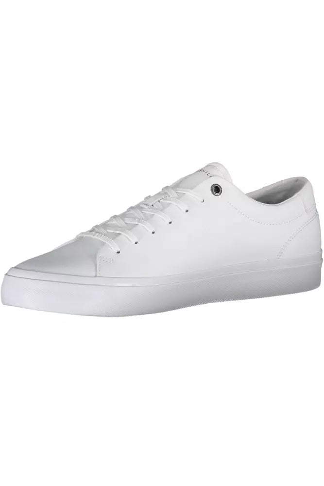 Tommy Hilfiger White Leather Men Sneaker