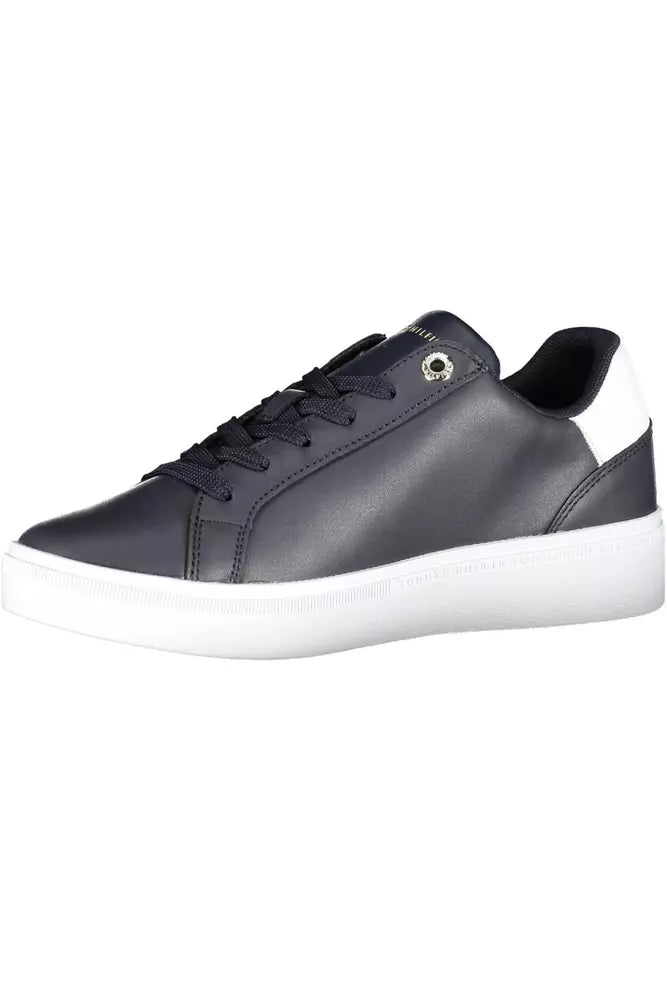 Tommy Hilfiger Chic Blue Lace-Up Sporty Sneakers