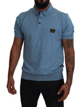 Dolce & Gabbana Regal Crown Polo Tee in Blue