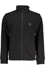 Hugo Boss Black Cotton Men Sweater