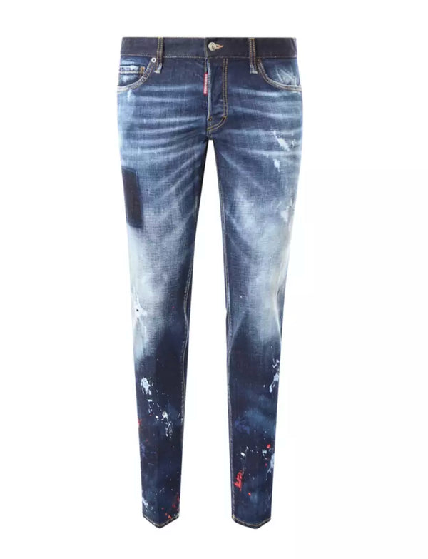 Dsquared² Elegant Stretch Cotton Denim Jeans