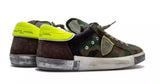 Philippe Model Army Chic Fabric Sneakers with Leather Accents