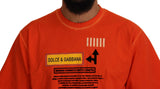 Dolce & Gabbana Elegant Crew Neck Orange Tee