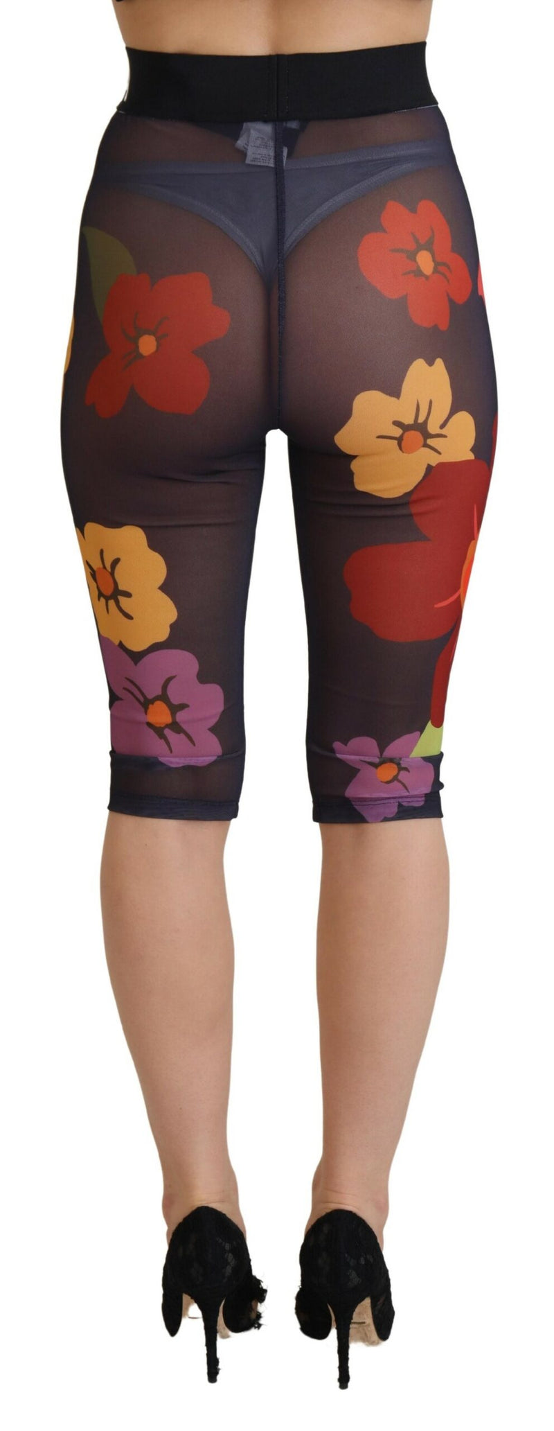 Dolce & Gabbana Elegant Floral Print High Waist Leggings