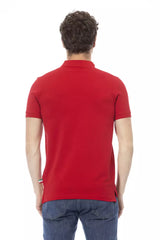 Baldinini Trend Red Cotton Men Polo