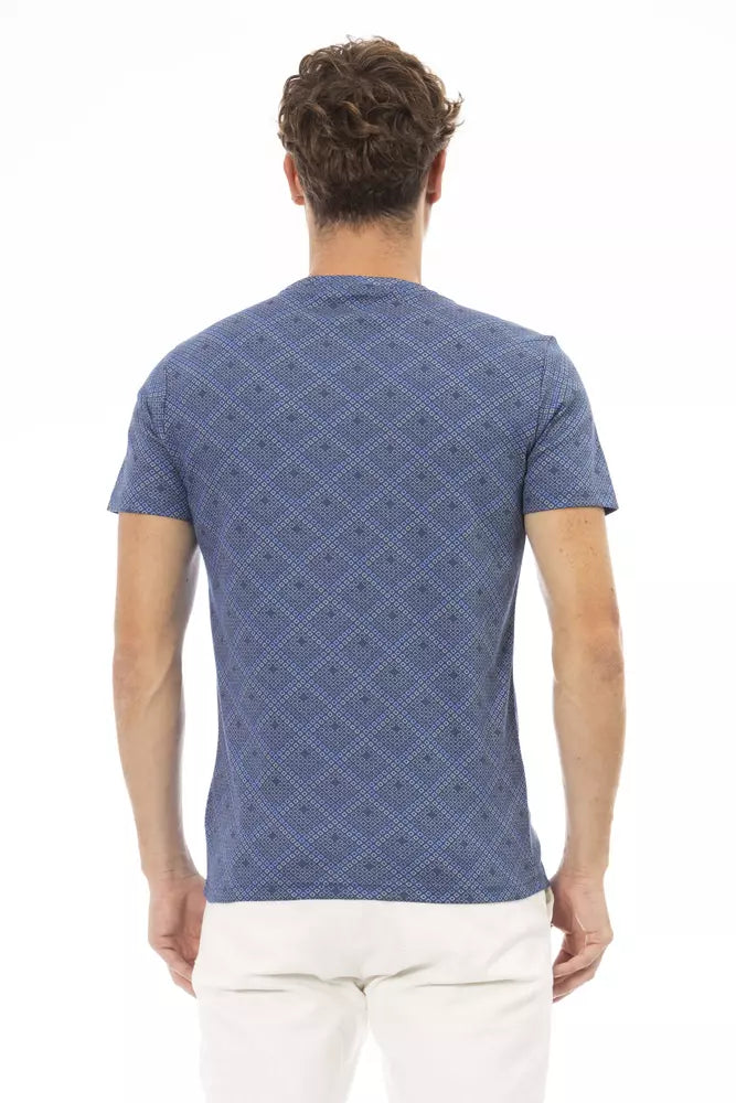 Baldinini Trend Blue Cotton Men T-Shirt