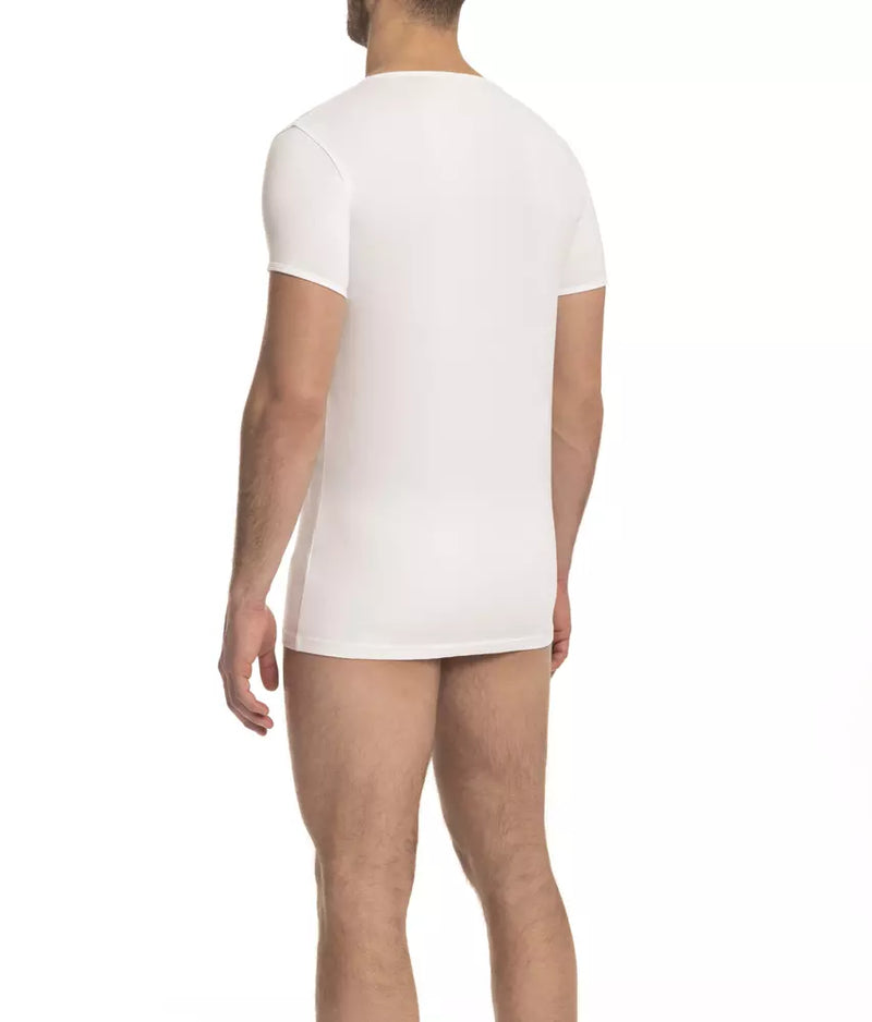 Cavalli Class White Cotton Men T-Shirt