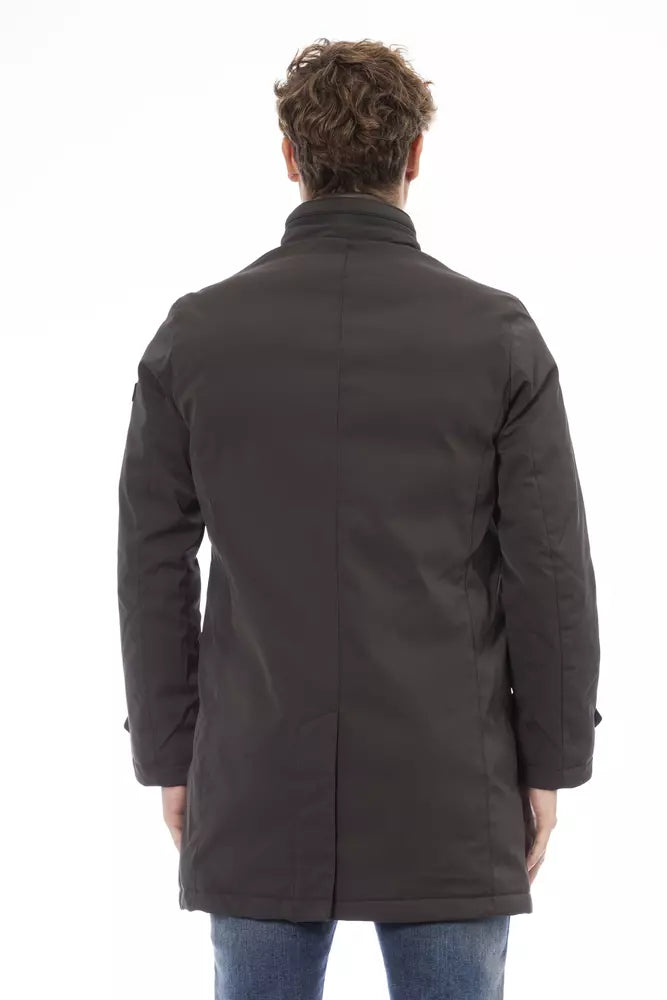 Baldinini Trend Brown Polyester Men Jacket