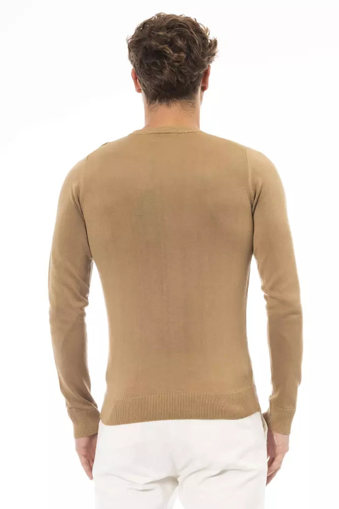 Baldinini Trend Beige Modal Men Sweater