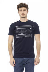 Baldinini Trend Blue Cotton Men T-Shirt