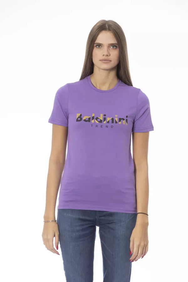 Baldinini Trend Purple Cotton Women Top