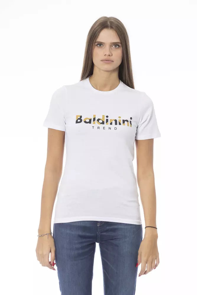 Baldinini Trend White Cotton Women T-Shirt