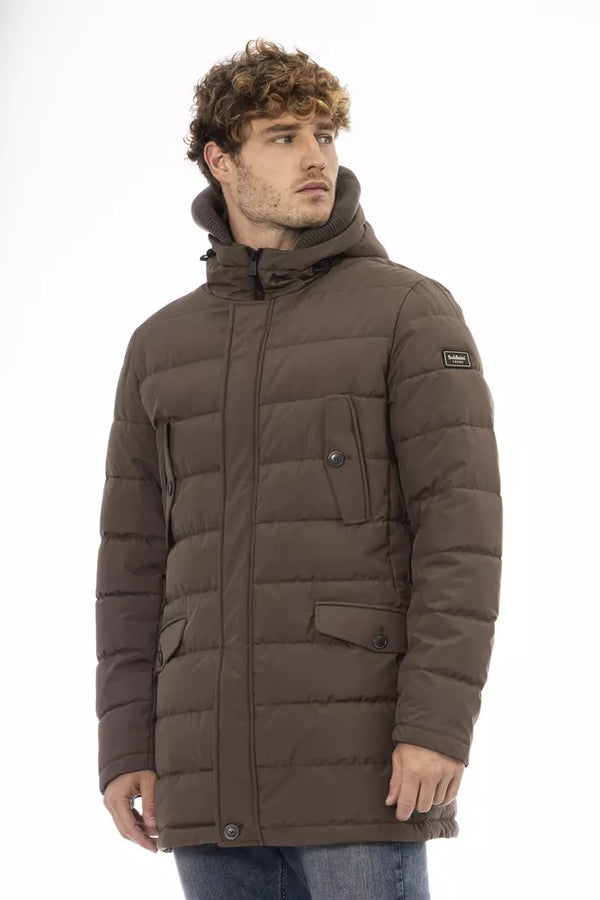 Baldinini Trend Brown Polyester Men Jacket