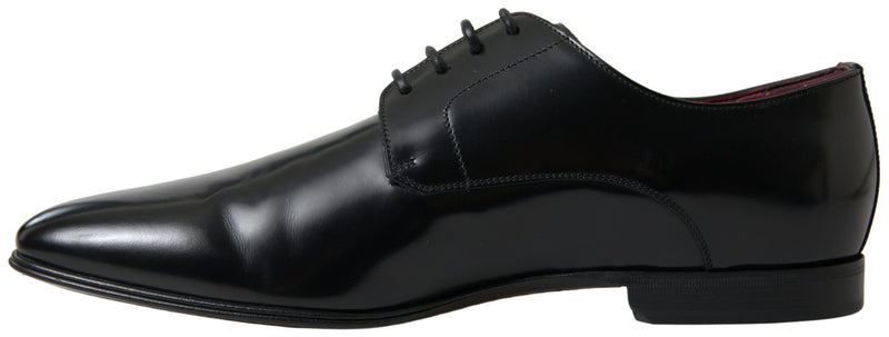 Dolce & Gabbana Elegant Black Leather Dress Formal Shoes