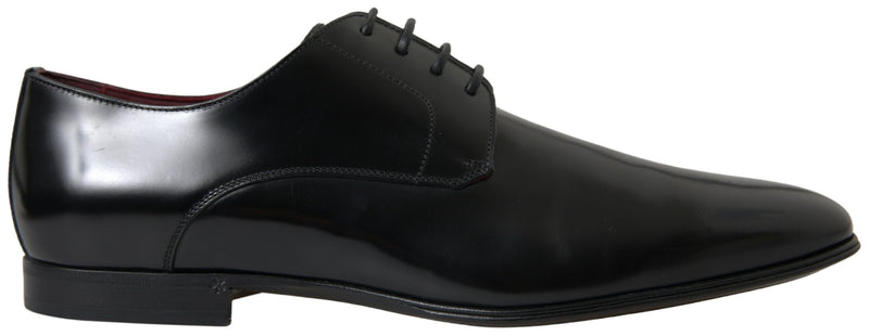 Dolce & Gabbana Elegant Black Leather Dress Formal Shoes