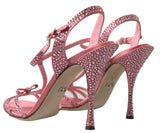 Dolce & Gabbana Elegant Pink Ankle Strap Sandals