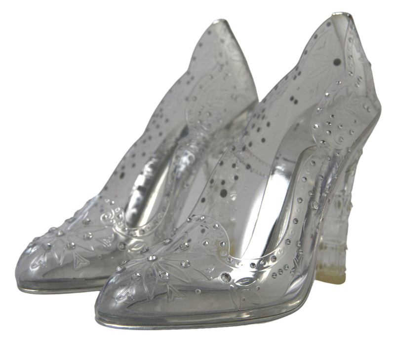 Dolce & Gabbana Crystal Embellished Transparent Pumps