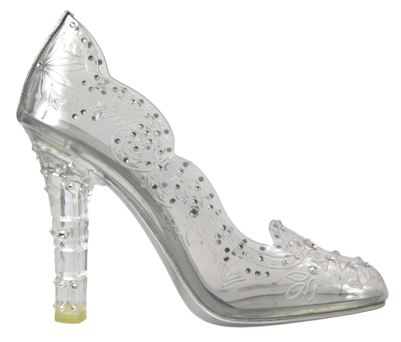 Dolce & Gabbana Crystal Embellished Transparent Pumps