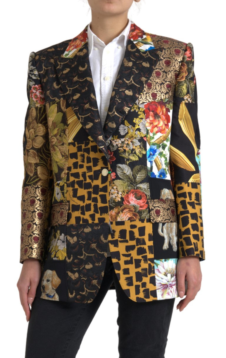 Dolce & Gabbana Elegant Multicolor Single Breasted Jacket