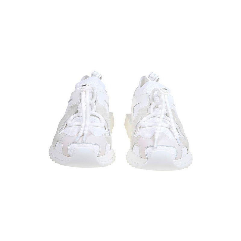 Dolce & Gabbana Elegant White Sneakers with Suede Inserts