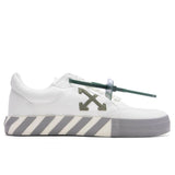 Off-White Suede-Trimmed Vulcanized Canvas Sneakers