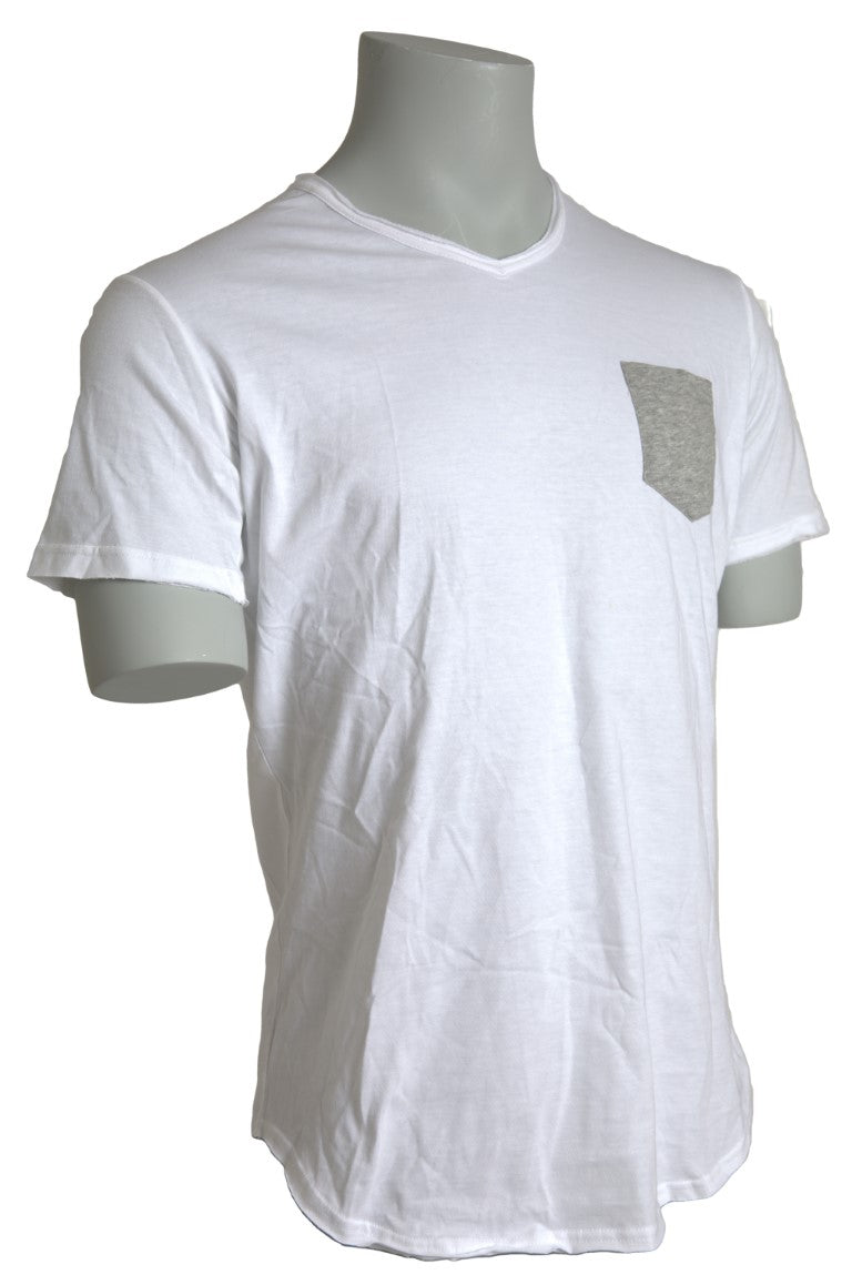 Dolce & Gabbana Elegant White Cotton Crew-Neck Tee