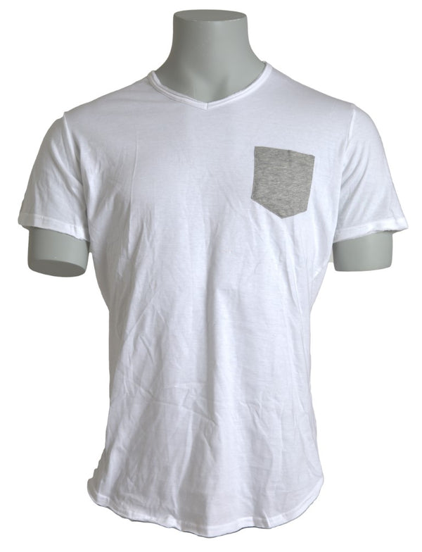 Dolce & Gabbana Elegant White Cotton Crew-Neck Tee