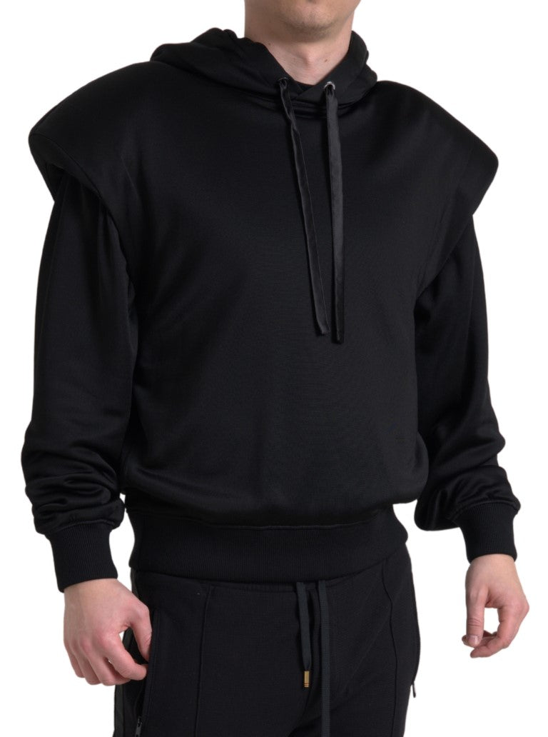 Dolce & Gabbana Elegant Black Hooded Sweater