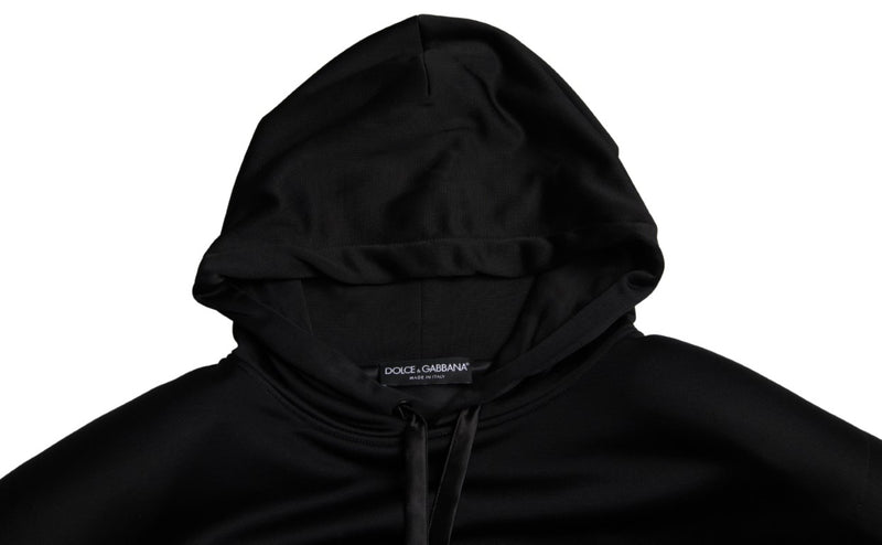 Dolce & Gabbana Elegant Black Hooded Sweater