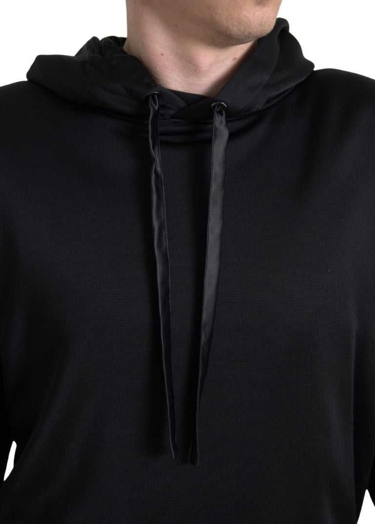 Dolce & Gabbana Elegant Black Hooded Sweater