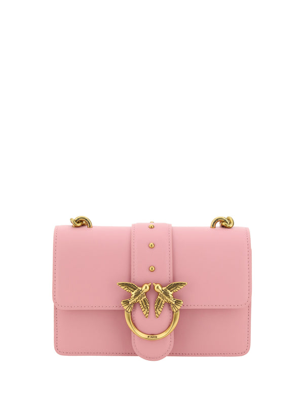 PINKO Elegant Mini Love One Shoulder Bag in Bubble Pink