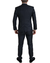 Dolce & Gabbana Elegant Slim Fit Black Three-Piece Suit