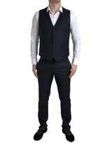 Dolce & Gabbana Elegant Slim Fit Black Three-Piece Suit