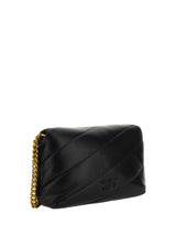 PINKO Chic Love Baby Leather Shoulder Bag